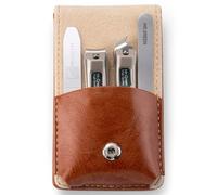 Kit de 2 Coupe Ongle Métal Professionnel, 2 Lime à Ongles Polissoir, Coupe Ongle Japonais En Acier Inoxydable Pour Ongles Epais, Homme, Femme, Pied Mr-6105