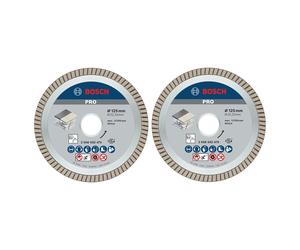 Kit de 2 disques diamant PRO CERAMIC 125mm - BOSCH - 061599766Z