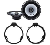 Kit de 2 enceintes ALPINE de 16,5 cm pour Mercedes-Benz W176) de 2013 à 2018 + 2 supports avant SXE 1725S