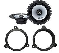 Kit de 2 enceintes Alpine SXE-1725S avec 2 supports, compatibles avec Smart ForTwo/ForFour (453), Hyundai i10 à partir de 2020, Mazda CX-5 à partir de 2017, CX-9 à partir de 2016, MX-5 à partir de