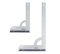 Kit de 2 Équerres de Menuisier Multifonctions - wolfcraft - Longueur 300 et 500 mm - Mesurer, Tracer et Rapporter - 8654000