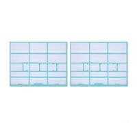 Kit de 2 filtres pour climatiseur mural Midea prenant en charge la filtration standard sans changements (37,7 x 29,4)