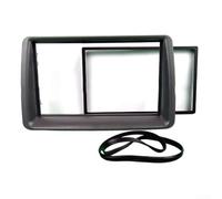 Kit de 2 garnitures de montage de panneau stéréo 2 DIN en ABS noir pour Panda 169 2003-2012 LHD, ajustement sans couture, aucune modification nécessaire, mise à niveau intérieure automobile