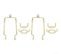 Kit de 2 lampes réglables en métal de 17,8 cm, 25,4 cm avec base E26 pour remplacement d'abat-jour et mise à jour du luminaire (doré)