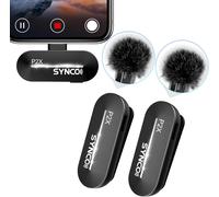 Kit de 2 Micros Cravate sans Fil USB-C pour iPhone 15/16 Pro Max, Android, Microphones Professionnels P2XT pour Tiktok, Youtube, Streaming, Vlog, appareils de USB C, Micro-Cravate-iPhone
