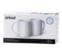 Kit de 2 mugs en céramique personnalisable Cricut 340 ml Blanc Blanc G