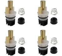 Kit de 2 ou 4 kits de réparation de valve de robinet en laiton RP25513 à | Comprend un ressort de siège pour salle de bain et cuisine. Mesure 4,8 x 2,35 cm. Installation facile