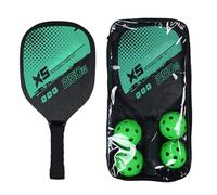 Kit de 2 pagalettes de Pickle Ball Kit Pickle Ball | Lot de 2 grips confortables pour raquettes, 4 balles de cornichon, pagaies de balle de cornichon pour débutants et professionnels