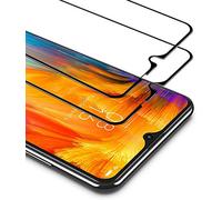 Kit de 2 pièces compatible avec OPPO A16 / A16S CPH2271 / CPH2269 CPH2275 / A54s CPH2273 (6.52) Film transparent verre verre full écran tactile trempé antichoc 9H anti-rayures écran (cadre noir)