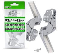 Kit de 2 Pièces de Charniere de Frigo 5838110300 5838110400 pour Beko