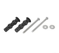 Kit de 2 pièces de rechange pour charnières de couvercle de toilette avec écrou en caoutchouc extensible - Convient pour les sièges de toilette à montage supérieur - Compatible avec les boulons