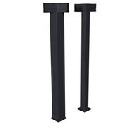 Kit de 2 poteaux d'angle pour pergola bioclimatique ""Majaé"" 3,6x3,6m - Hespéride