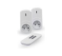 Kit de 2 prises télécommandées on/off avec télécommande