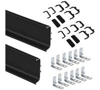 Kit de 2 profils centraux pour meubles de cuisine Gola Peint en noir G