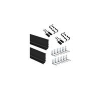 - Kit de 2 profils supérieurs en aluminium pour meubles de cuisine Gola