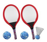 Kit De 2 Raquetas Con Volante para Niños - Raqueta De Bádminton Infantil | Juego Deportivo Y Educativo Al Aire Libre En Colegio, Jardín, Parque, Playa, Viaje, Regalo Divertido para Principiantes