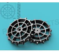 Kit de 2 roues motrices Offroad Profil Gardenline R800 Easy R800 Easy+ Robot de tonte