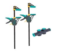 wolfcraft 8624000 - Kit de Serre-Joints à une main XL - Ouverture Flexible jusqu'à 1060 mm - 3 pcs
