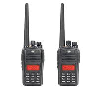 Kit de 2 Stations de Radio Portables PNI PMR R18, 446 MHz, 0.5 W, 128 canaux, 16 PMR et 50 CTCSS et 104 tonalités DCS, Radio FM, programmable, étanche IP67