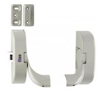 Kit de 2 supports de barre d'antipanique IDEA Barre 1 pt non coupe-feu - blanc 9016 ISEO CITY