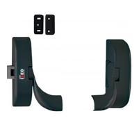 Kit de 2 supports de barre d'antipanique IDEA Barre 1 pt non coupe-feu - noir ISEO CITY