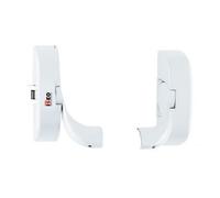 Kit de 2 supports de barre d'antipanique IDEA Barre 2/3 pts non coupe-feu - blanc 9016 ISEO CITY