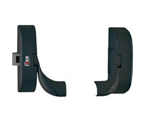 Kit de 2 supports de barre d'antipanique IDEA Barre 2/3 pts non coupe-feu - noir ISEO CITY