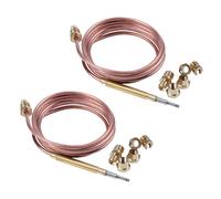 Kit de 2 thermocouples universels pour cuisinière à gaz de 1500 mm, filetage M6 x 0,75, avec écrou de trop-plein (10)