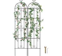 kit de 2 Treillis - Treillis pour plantes grimpantes 51x220cm - Pour jardin et terrasse - Construction métallique solide
