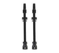 Kit de 2 Valves Presta Tubeless, Compatibles avec VTT et Vélos de Route, 85 Mm Noir