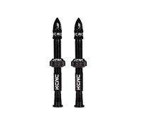 Kit de 2 Valves Tubeless KCNC Aluminium 80mm Noir
