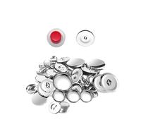Kit de 20 boutons de couverture, ensemble de boutons à base ronde pour sac en tissu, ensemble de boutons à couverture auto-tissée, kit de boutons recouverts de tissu pour chapeaux, chemises, sacs à