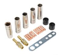 Kit de 20 buses de soudage Mig en cuivre compatibles avec les torches Mb15ak Mb14 comprenant des diffuseurs et isolateurs de 0,8 mm M6 pour le travail des métaux