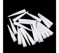 Kit de 20 Canules et Bouchons Universels pour Pistolet à Calfeutrage, 20 Embouts de Buses en Plastique, Rouge et Blanc