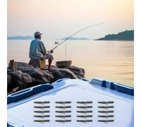 Kit de 20 clips de sécurité à changement rapide en caoutchouc pour pêche à la carpe dans divers environnements aquatiques