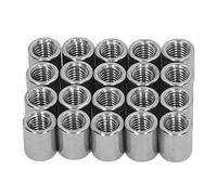 Kit de 20 écrous de raccord filetés femelles M8, ensemble d’écrous de raccord filetés en acier inoxydable, résistants à la corrosion pour la réparation de machines, l’entretien