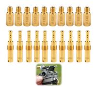 Kit de 20 Gicleurs de Carburateur Compatible avec PWK PE CVK Keihin OKO KOSO Stage6 Polini - Buses Principales et Pilotes Lentes en Laiton pour Moteurs 125cc 150cc GY6 Scooter Moto Quad avec Kit de Ne