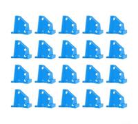 Kit de 20 joints d'installation de sol avec design à double pointe pour une précision d'écart de 33 cm et 35,6 cm dans les systèmes de plancher flottant sans ancrage mural (bleu)