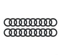 Kit de 20 joints toriques de plongée en caoutchouc pour gonfleur BCD, régulateur, valve de réservoir, tuyau d'air, manomètre sous-marin, réparation de rechange noir, différentes tailles