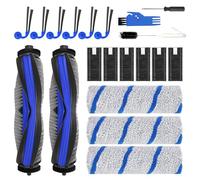 Kit de 20 pièces de rechange pour robot aspirateur ECOVACS DEEBOT X11 OmniCyclone/X11 Pro Omni/X9 Pro Omni. Accessoires : 2 brosses principales, 6 filtres, 3 rouleaux de nettoyage, 6 brosses latérales