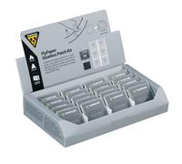 Kit de 20 pièces papier réparation vélo Topeak Glueless Patch - Counter Display Box Gris