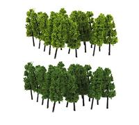 Kit de 20 pièces pour train, chemin de fer, diorama, jeu de guerre, scénario Z, échelle 1:200, décoration mixte de scène de paysage