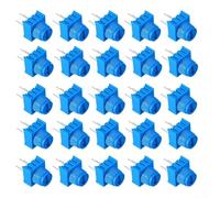 Kit de 20 potentiomètres de garniture 1 K, 10 K, 50 K, 100 K Ohm, résistances variables avec boutons bleus, rotation à 270 degrés pour projets de contrôle industriel Arduino Robotics (10 K)
