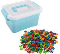 Kit De 200 Blocs De Construction En Fleur De Prunier, Blocs De Construction Solides En Plastique À Emboîter Jouet Éducatif Stem Pour Garçons Et Filles D'Âge Préscolaire Âgés De 3 Ans Et Plus