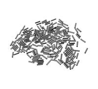Kit de 200 Manchons de Sertissage à Simple, Manchons de Sertissage en Cuivre, Connecteurs pour Tubes de Ligne de Pêche, 1.6 Bore