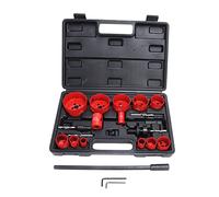 Kit de 21 scies cloches HSS à coupe rapide avec rallonge de foret, convertisseur de filetage, clé hexagonale, ensemble d'outils de perçage professionnels pour métal, bois,