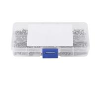 Kit de 210 Pièces de Vis à Tête Creuse M2.5 en Acier Inoxydable 304, Assortiment de Vis et Écrous, Grade A2-70, 6-20mm de Longueur