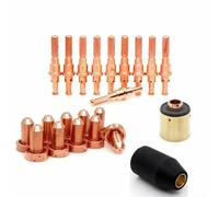 Kit de 22 consommables pour torche plasma compatible avec DYNAMICS thermique, comprend des électrodes 9-8215, des buses 9-8207, une coupelle de blindage 9-8218, une cartouche de démarrage 9-8213 pour