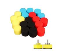 Kit de 22 mini tampons de polissage et de polissage de 1 pouce, tige de 1/8", support à crochet et boucle for l'épilation des détails dans les zones étroites
