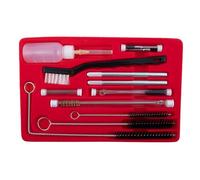 Kit de 22 outils de nettoyage et de réparation pour aérographe - Pour pulvérisateurs de peinture par gravité, aspiration et HVLP - Brosses en plastique et métal - Longueur 115 - 210 mm